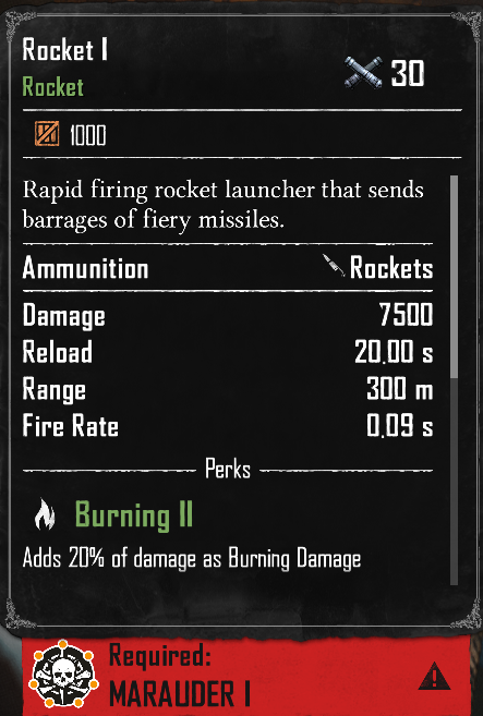 PC - Weapons - Rocket I---(Marauder)